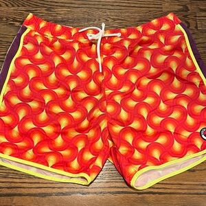 Scotch & Soda Swim Shorts with Retro Pattern